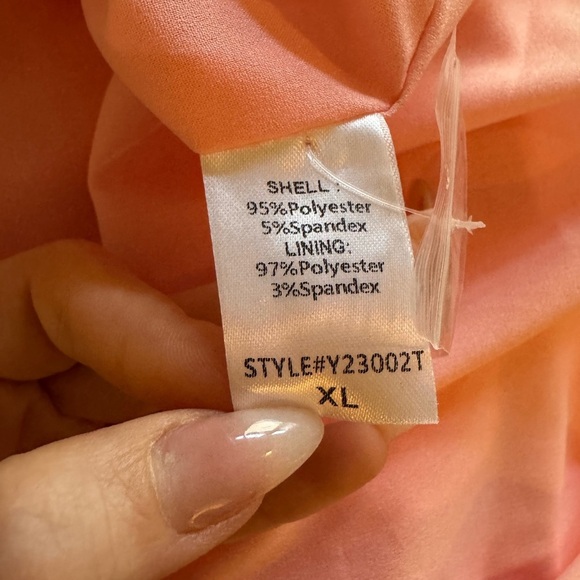 TUCKERNUCK Crepe Callahan Shirt Dress in Peach Size XL NWT - Picture 14 of 14